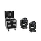 FUTURELIGHT Set 2x DMB-100 LED Moving-Head + Flightcase with, Muziek en Instrumenten, Licht en Laser, ., Nieuw, Ophalen of Verzenden