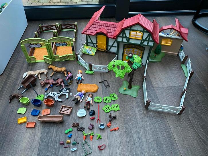 Playmobil 6926- Paardenmanege met 2 extra stallen, Kinderen en Baby's, Speelgoed | Playmobil, Gebruikt, Complete set, Ophalen of Verzenden