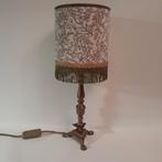 Schemerlamp vintage boudoir stijl groen goud franje, Ophalen of Verzenden, Zo goed als nieuw, Minder dan 50 cm