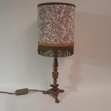 Schemerlamp vintage boudoir stijl groen goud franje beschikbaar voor biedingen