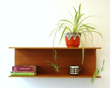 Vintage wandplank Wilhelm Renz hout Walter Wirz beschikbaar voor biedingen