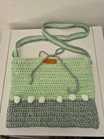 Zelfgehaakte Schoudertas Groen/Witte Roosjes, Ophalen of Verzenden, Nieuw, Groen