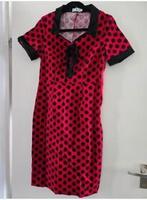 Polka dot jurk mt M, Maat 38/40 (M), Carnaval, Ophalen of Verzenden, Zo goed als nieuw