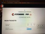Ticket Feyenoord - PSV (vak HH), Tickets en Kaartjes, Sport | Voetbal, Losse kaart, Eén persoon, Oktober