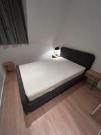 Bed 140x200cm incl. matras en lattenbodem, Ophalen, Wit, Tweepersoons, 140 cm