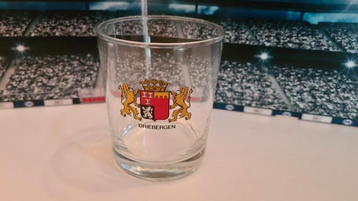 Glas met Driebergen Wapen, Huis en Inrichting, Keuken | Servies, Zo goed als nieuw, Glas of Glazen, Overige stijlen, Glas, Ophalen
