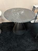 Eettafel marmer zwart 90cm met stalen poot, Huis en Inrichting, Info@savoireinteriors.com, Rond, 200 cm of meer, Kerkstraat 135a