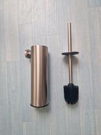 Toiletborstel + houder (RVS geborsteld), Ophalen, Zo goed als nieuw, Grijs, Overige typen