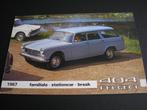 Peugeot 404 familiale, stationcar, break, 1967, Ophalen of Verzenden, Zo goed als nieuw, Peugeot