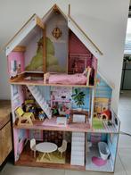 Kidkraft Poppenhuis inclusief meubels en poppetjes, Ophalen, Zo goed als nieuw, Poppenhuis