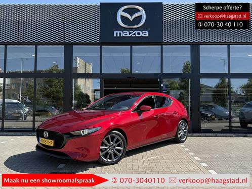 Mazda 3 2.0 e-SkyActiv-G M Hybrid 150 Sportive Dealer onderh, Auto's, Mazda, Bedrijf, Te koop, ABS, Achteruitrijcamera, Adaptive Cruise Control