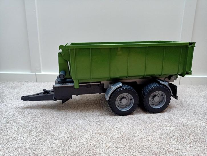 Bruder 02035 haakarm Roll-off container aanhanger, Kinderen en Baby's, Speelgoed | Babyspeelgoed, Zo goed als nieuw, Overige typen