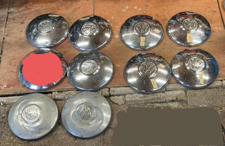 Wieldoppen vw kever karmann ghia type 3 181, Auto diversen, Auto-accessoires, Gebruikt, Ophalen of Verzenden