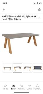 Robuuste tafel 215x95 cm voor binnen of buiten, Tuin en Terras, Ophalen of Verzenden, Nieuw, Rechthoekig