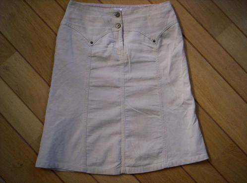 H&M rok beige rib maat 34, Kleding | Dames, Rokken, Zo goed als nieuw, Maat 34 (XS) of kleiner, Beige, Boven de knie, Ophalen of Verzenden