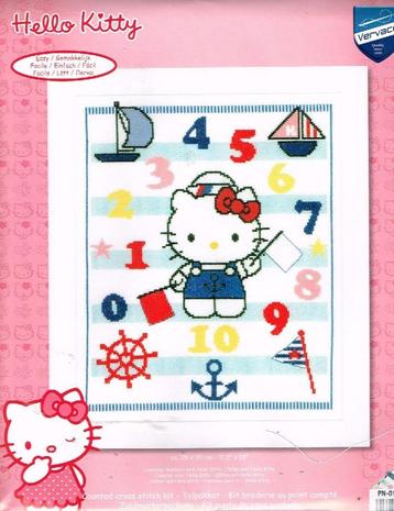 Cado aanbieding hello kitty borduurpakket  1 t/m 10 oude pr beschikbaar voor biedingen