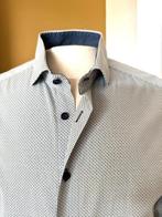 CAVALLARO NAPOLI medium blauw beige overhemd zgan BCBC  Afme, Blauw, Zo goed als nieuw, Cavallaro Napoli, Halswijdte 39/40 (M)