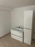 Badmeubel set: wasbak met onderkast en hoge kast, Huis en Inrichting, Ophalen, Gebruikt, 50 tot 100 cm, 25 tot 50 cm