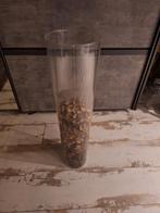 Glazen vaas 70 cm hoog, Ophalen, Overige kleuren, Glas, 50 tot 75 cm