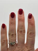 B5 Prachtige zilveren ring Fins ontwerp maat 17,25, Ophalen of Verzenden, X, Dame, Goud