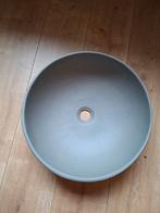 Waskom / wasbak grijs beton, Huis en Inrichting, Badkamer | Badkamermeubels, Nieuw, Minder dan 100 cm, Wasbak of Wastafel, 25 tot 50 cm