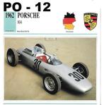 Po12 autokaart porsche 804 ( 1962 ), Verzamelen, Ophalen of Verzenden, Zo goed als nieuw, Auto's