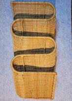 Vintage Italiaans Design Rotan / Rieten Tijdschriftenrek, Ophalen of Verzenden, Zo goed als nieuw, Rechthoekig, Riet