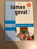 havo Maatschappijwetenschappen samengevat, Boeken, Schoolboeken, Gelezen, Ophalen of Verzenden, Nederlands, HAVO