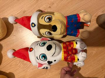 Paw Patrol Kerst Knuffels - Chase & Marshall beschikbaar voor biedingen