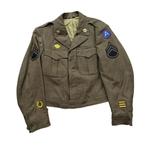 WWII US Ike Jacket 3rd Army, Ophalen of Verzenden, Amerika, Kleding of Schoenen