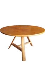 Blank eiken vintage salontafel 1960s, Ophalen, P, 100 tot 150 cm, P