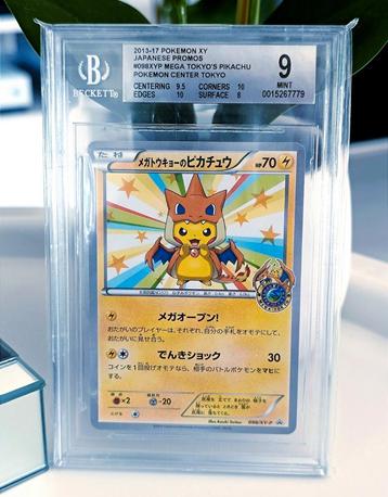 Mega Tokyo's Pikachu Beckett 9 Mint - Pop 13