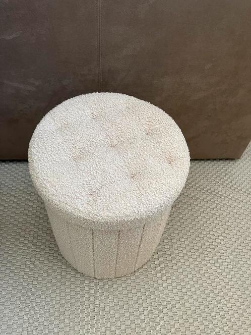 Opberg poef/ton/mand # opvouwbaar # teddystof, Huis en Inrichting, Banken | Voetenbanken en Poefen, Zo goed als nieuw, Minder dan 50 cm