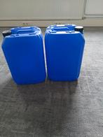 Plastic jerrycans 25 liter, Minder dan 75 liter, Ophalen of Verzenden, Gebruikt, Kunststof