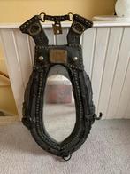 Antieke grote paarden harnas met spiegel, Ophalen, Ovaal, Minder dan 50 cm, Minder dan 100 cm