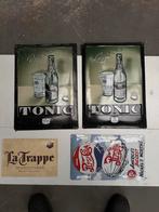 Emaille Borden Collectie - Drank & Diversen 4x, Antiek en Kunst, Ophalen