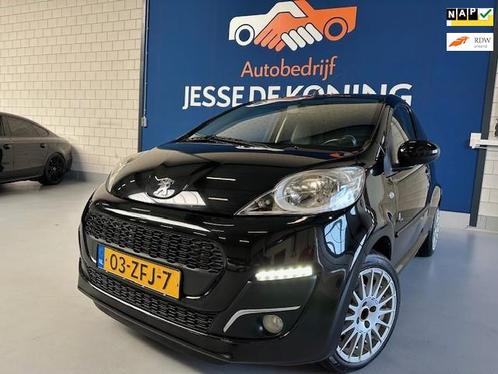 Peugeot 107 1.0 Black & Silver,bj.2012,nieuwe model,kleur:zw, Auto's, Peugeot, Bedrijf, Te koop, ABS, Airbags, Airconditioning
