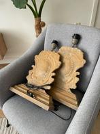 Set zuillampen – klassiek koppel zoekt nieuw thuis, Ophalen, Zo goed als nieuw, Hout, Minder dan 50 cm