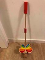 houten loop/duwstok met vlinder, Ophalen of Verzenden, Zo goed als nieuw