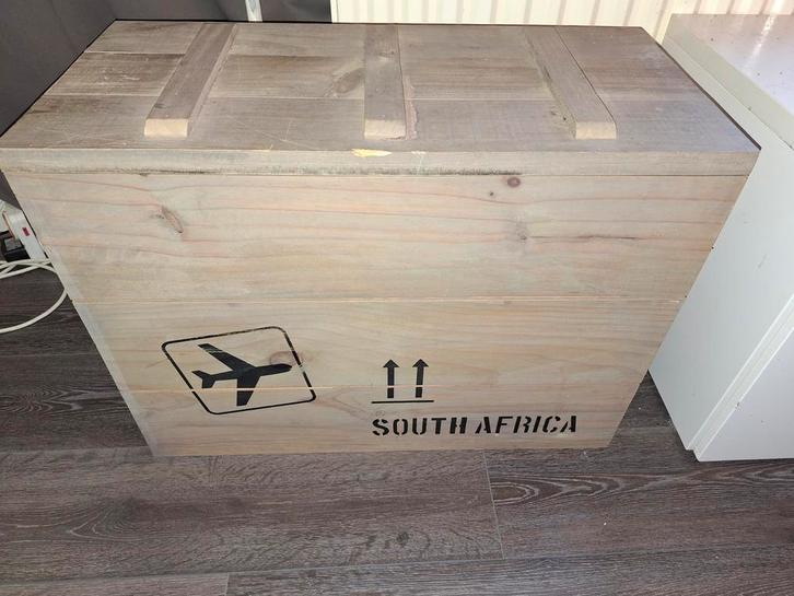 Speelgoedkist Houten Kist met Deksel, Huis en Inrichting, Woonaccessoires | Kisten, Gebruikt, 50 tot 75 cm, Minder dan 50 cm, 50 tot 100 cm