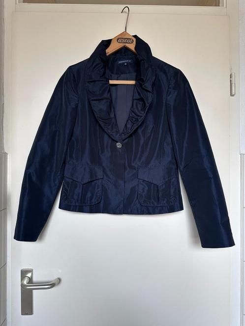 Josephine & Co satijnen jasje maat 38 hoge kraag, Kleding | Dames, Jasjes, Kostuums en Pakken, Zo goed als nieuw, Jasje, Maat 38/40 (M)
