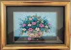 Loloi olieverf schilderij wall art bloemenvaas bloemen, Antiek en Kunst, Kunst | Schilderijen | Klassiek, Ophalen of Verzenden