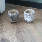 2 leuke bloempotjes, Ophalen, Gebruikt, Rond, Binnen