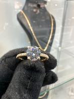 Prachtige 14k gouden ring met prachtige steen, Ophalen of Verzenden, Nieuw, Goud, Dame