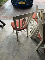 6 houten eetkamerstoelen, Ophalen of Verzenden, Gebruikt, Hout