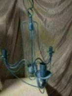 Hanglamp voor 3 lampen kandelaar metaal, Gebruikt, Ophalen of Verzenden, Metaal, 50 tot 75 cm