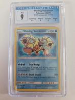 Shining Volcanion CGC 9 - Shining Legends, Ophalen of Verzenden, Zo goed als nieuw, Losse kaart, Foil