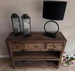 Stoere Driftwood sidetable met 3 Lades, Ophalen, Gebruikt, 100 tot 150 cm, Overige houtsoorten