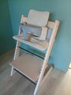 Stokke TripTrap stoel Naturel met babyset en bekleding, Ophalen, Zo goed als nieuw, Meegroeistoel