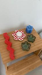 Funky woonaccessoires kaarsen design checkerboard kleur, Ophalen of Verzenden